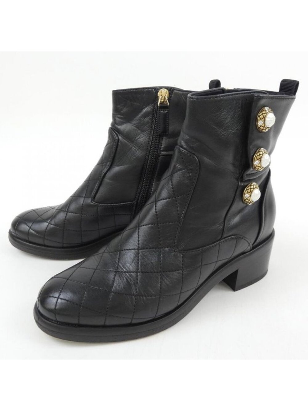 Chanel Boots Lambskin Black - Picture 3 of 6